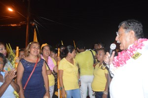 ¡Vamos a ganar! gritó enérgicoo el candidato del PRD a la diputación federal, Rodolfo de la Guardia.