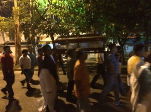 Marcha de procesión del silencio, por la paz en Coatzacoalcos.