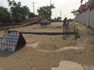 El programa emergente de bacheo, un fracaso más del alcalde Joaquín Caballero.