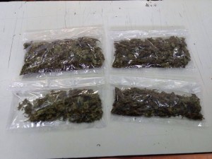 La droga que le fue incautada.