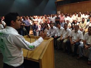 Javier Herrera Borunda, hijo del ex-Gobernador de Veracruz, Fidel Herrera, en Coatzacoalcos.