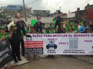 Pidieron la renuncia de Peña Nieto, la revocación de su mandato.