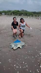 Los turistas que estaban en las Villas de Cichinit, en Veracruz, aprovecharon para tomarse la foto.