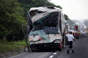 El ADO quedó destrozado. (Foto AVC Noticias)