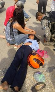 La joven quedó severamente herida tras el arrollamiento.