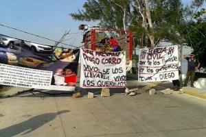 Bloqueo en carretera Las Matas (Foto DI)