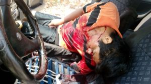 Fue baleado uno de los tripulantes; murió tras los impactos de bala.