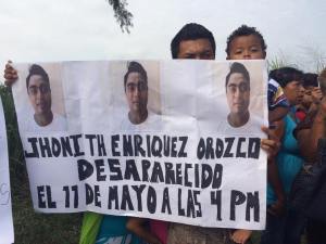 Uno de las personas desaparecidas.