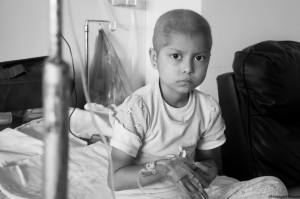 Los niños con cáncer de la zona sur de Veracruz, bajo la mirada de Hildegart Olarte.