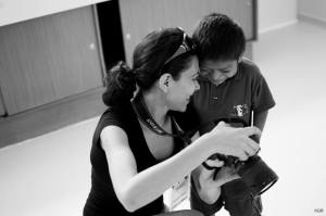 Hidelgart Oloarte, artista plástica de Coatzacoalcos. (Foto.- Crédito.- Guillermo Rodriguez) 