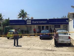 Un nuevo robo bancario en Coatzacoalcos.