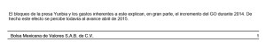 Emite recomendación negativa la casa calificadora internacional de finanzas.