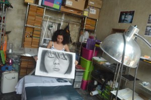 Hildegart Olarte, artista plástica de Coatzacoalcos.