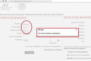 Funcionarios sin cédulas profesionales.