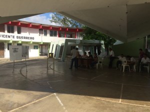 En la casilla del centro, en la Vicente Guerrero, no había mucha afluencia de votantes esta mañana.