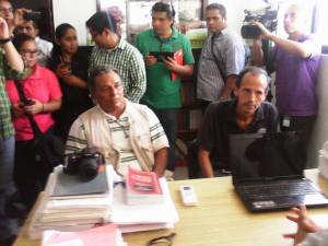 Los fotógrafos agredidos interpusieron una denuncia ante el ministerio público, ante esta agresión.