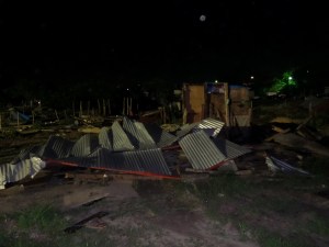 Quedaron solo ruinas en El Rodeo.