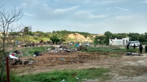 Las viviendas quedaron en ruinas.