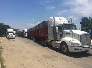 La línea transportista es de Chiapas, y acapara el mercado de transporte de granos desplazando a los transportistas locales, según la CTM.