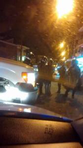 La detención fue realizada con un fuerte dispositivo de seguridad.