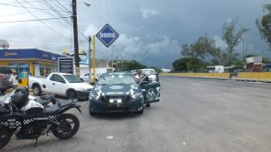 Fuerza Civil de Veracruz diseñ+o un operativo para dar con los asaltantes pero no dieron con ellos.