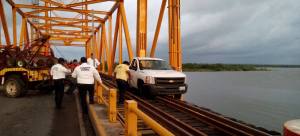 Accidente sobre el puente Coatzacoalcos 1.