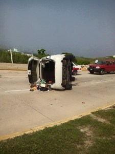 El accidente ocurrió ayer viernes.