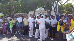 Todos los enfermeros participaron en el simulacro. (Foto de Tamara Corro) 