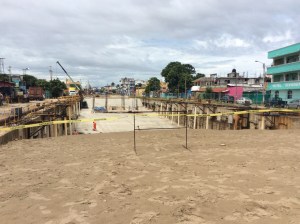 Están terminando los accesos y salidas del Túnel Sumergido. 