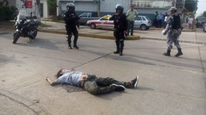 Acribillado en plena zona centro.