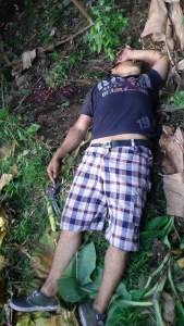 Fue abatido por los policías.