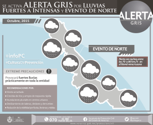 Alerta Gris en Veracruz.