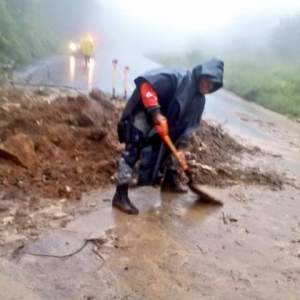 Daños en el sistema de comunicación carretero veracruzano.