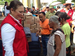 Yolanda Gutiárrez Carlín, Secretaria de Protección Civil del Gobierno Estatal.