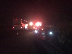 Implementan operativo de rescate en la carretera Coatzacoalcos-Minatitlán.