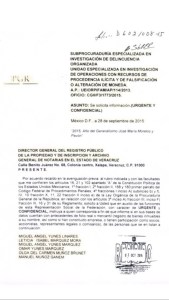 Expediente abierto de la PGR contra los Yunes.