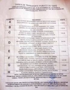 Estas son las nuevas tarifas que aplicarían en Coatzacoalcos. 