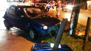 Así quedó el automóvil.