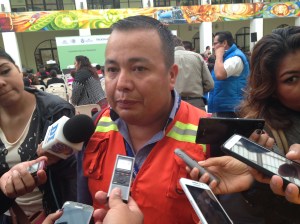 Abel de la Cruz Acosta, afectado.