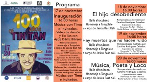 El cartel con las actividades que se llevarán a cabo del 17 al 20 de noviembre.