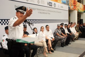 Un poco nervioso el titular de la SSP, Arturo Bermudez.