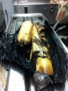 Confundieron restos humanos con bananos.