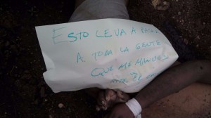 Tenían un mensaje, los ejecutados.