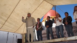 Estuvo acompañado de los diputados federales.