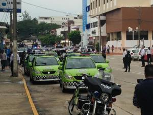 Las flamantes unidades de Tránsito.