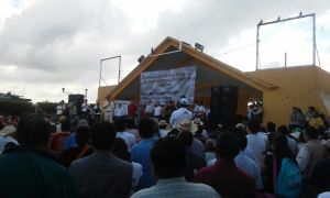 AMLO estuvo en Las Choapas.