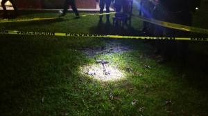 El brazo humano, estaba semi-calcinado.