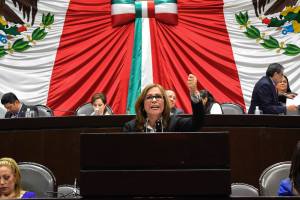 Rocío Nahle, diputada federal de MORENA, por el distrito Coatzacoalcos.