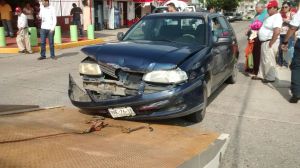 El coche con el que se impactó.