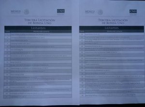 Se cierra el registro de licitantes con 42 registrados, 16 agrupados y 26 individuales #RondaUno 